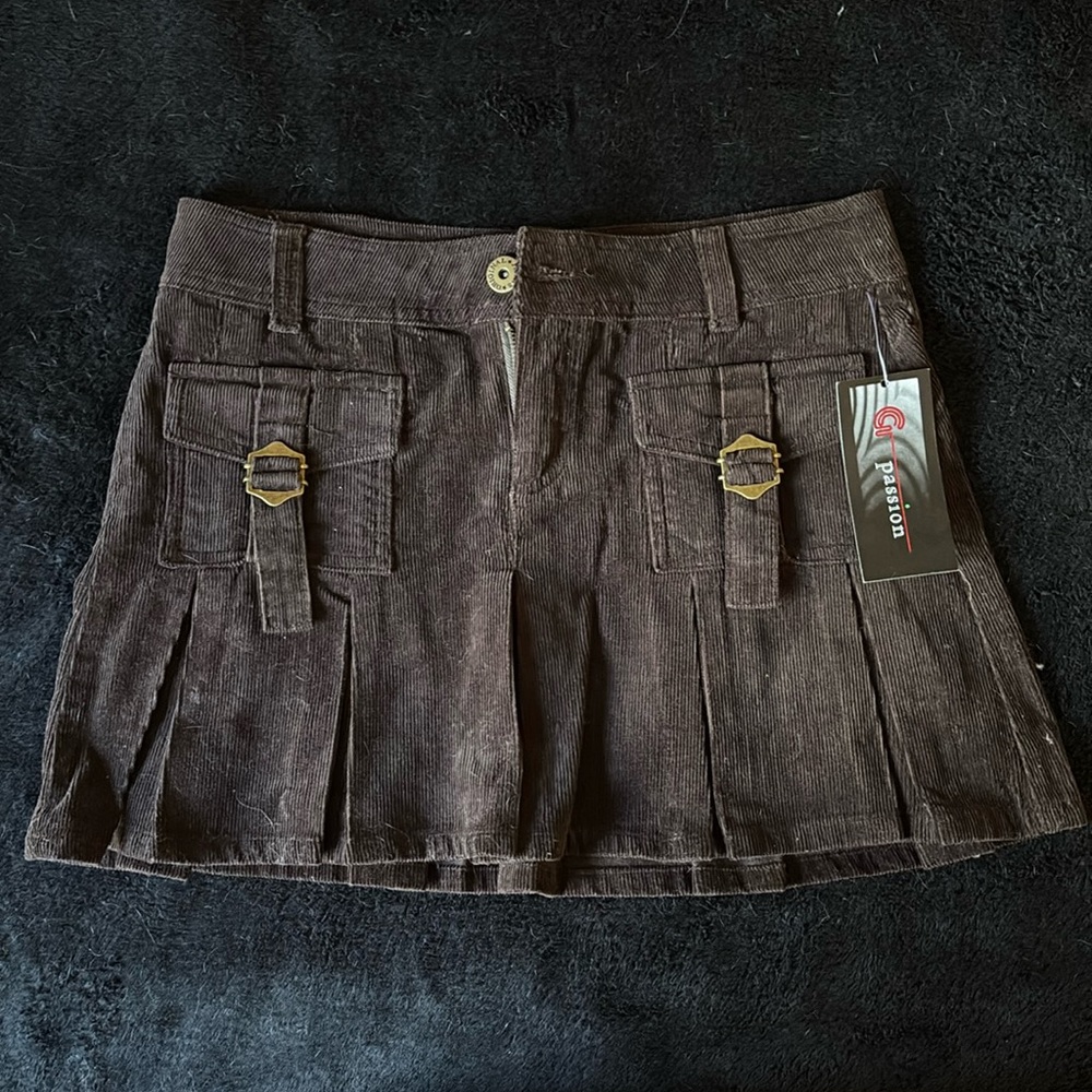 Teens Brown Mini Skirt, Fits like Size 2-4